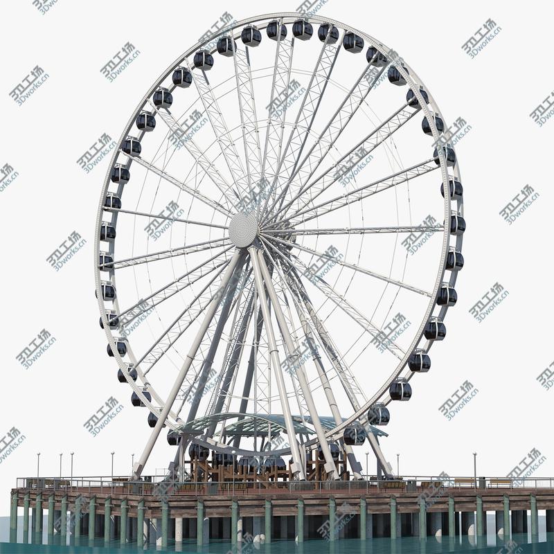 images/goods_img/202104021/3D model Seattle Great Ferris Wheel at Pier/1.jpg